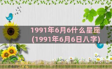 1991年6月6什么星座(1991年6月6日八字)