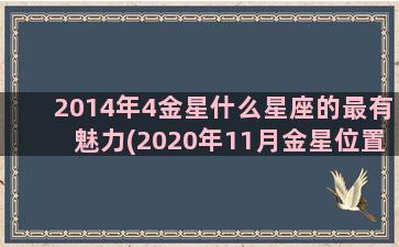 2014年4金星什么星座的最有魅力(2020年11月金星位置)