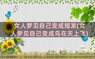 女人梦见自己变成短发(女人梦见自己变成鸟在天上飞)