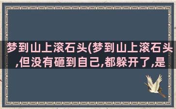 梦到山上滚石头(梦到山上滚石头,但没有砸到自己,都躲开了,是什么意思)