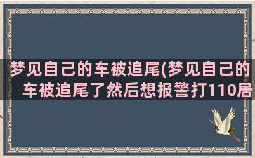 梦见自己的车被追尾(梦见自己的车被追尾了然后想报警打110居然拨不出去)